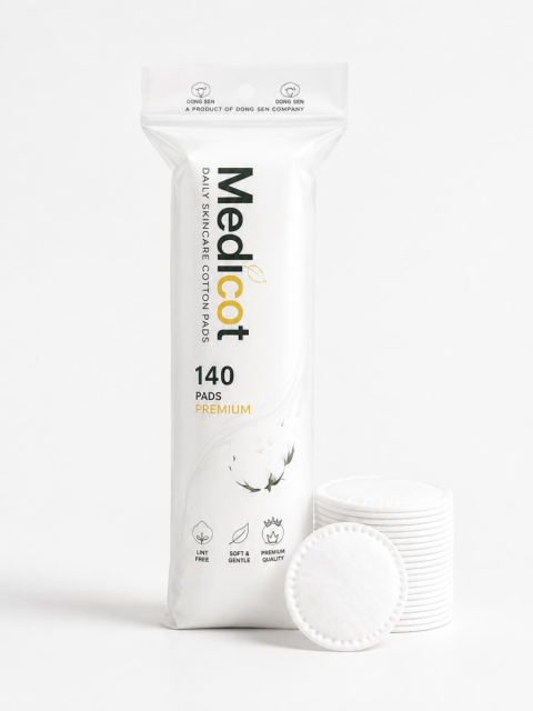 Bông Tẩy Trang Medicot 140 Miếng